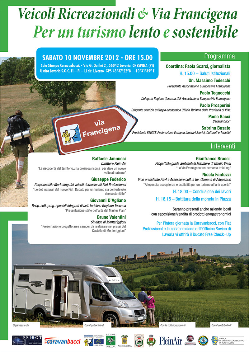 Veicoli ricreazionali e via Francigena | Caravanbacci.com