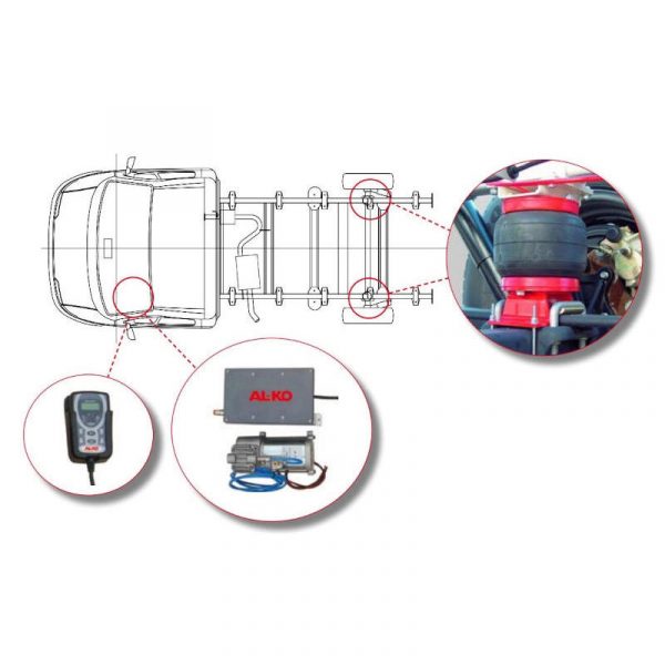 gestione elettronica sospensioni dynamic air top caravanbacci