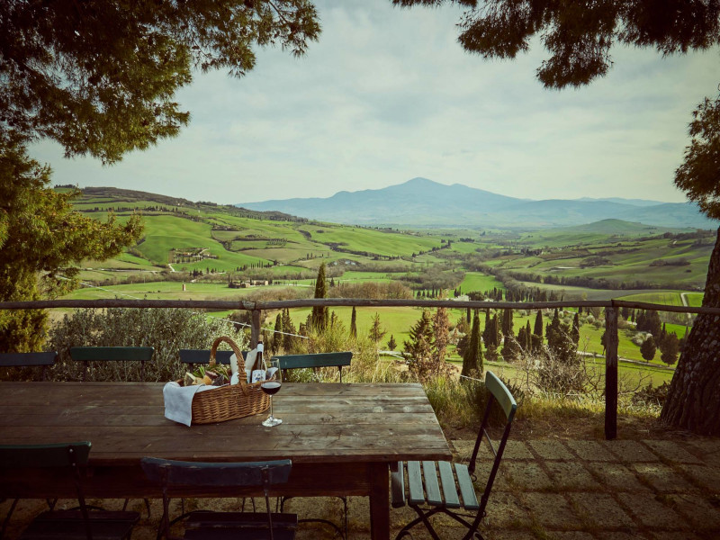 Podere Il Casale Pienza ospitalità camper caravanbacci