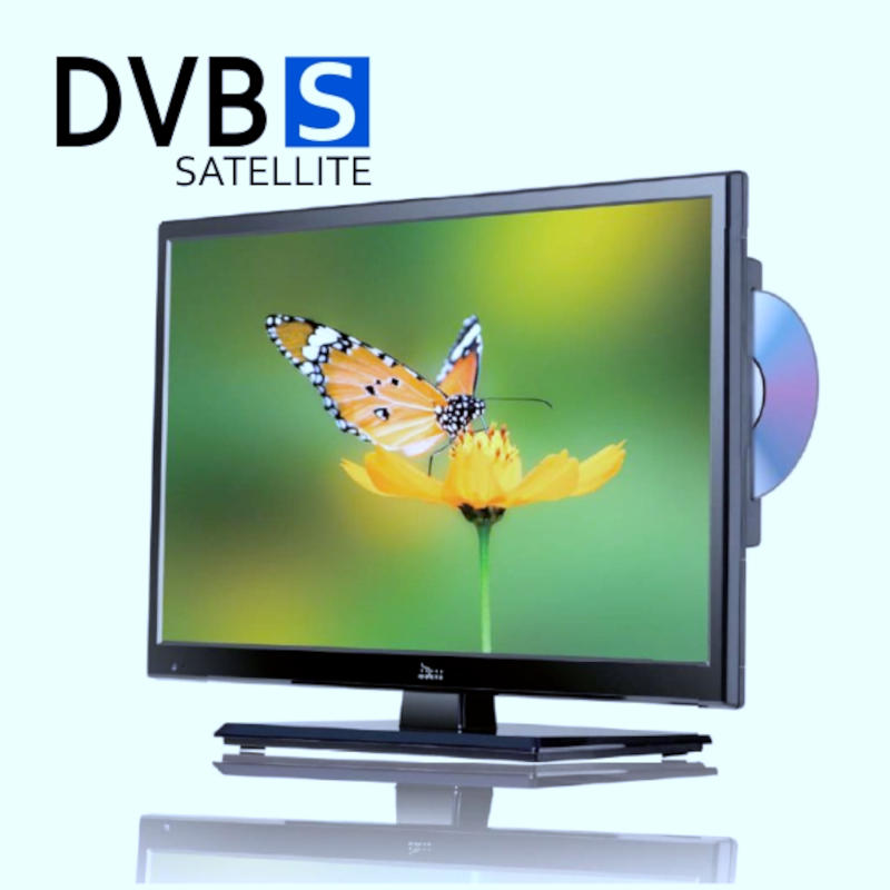 Televisore 12v 19 con dvd e tv sat integrato - Caravanbacci
