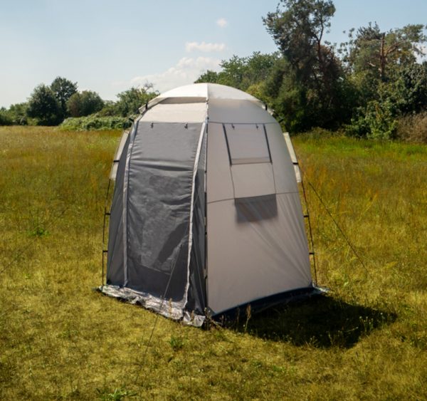 Tenda cucinotto/spogliatoio Campalto Cucinotto da campeggio  Ideale come tenda da doccia o spogliatoio  sulla spiaggia con pavimento removibile. Leggera, semplice e veloce da configurare, dall'utilizzo versatile