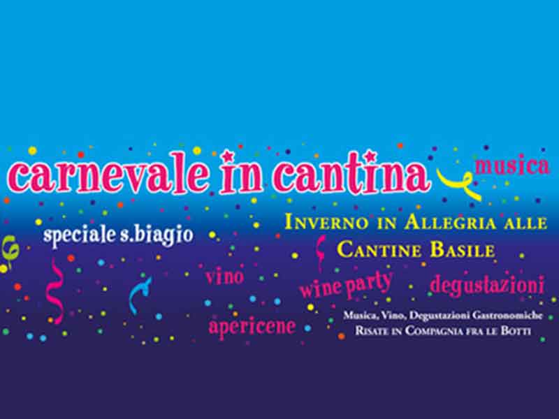 Banner Carnevale in cantina | Caravanbacci.com