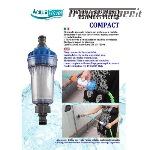 Filtro Acqua Camper Acquatravel Con Sanificante - Compatto Per Depurazione Acqua Potabile - Foto 9