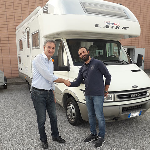 Consegna del camper Laika Kreos 3005 al Sig. Filippelli