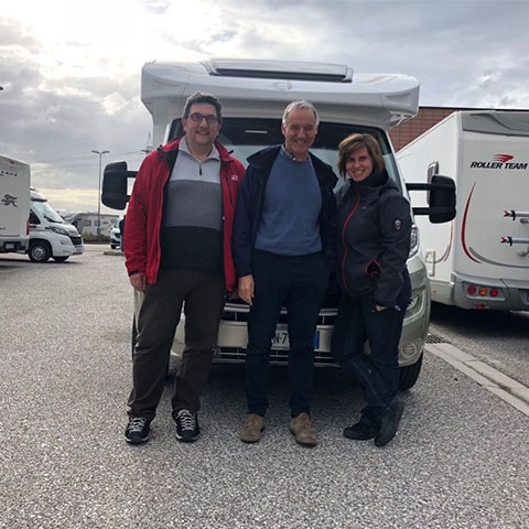 Consegna del camper Ci Magis 95 xt alla Famiglia Ghelardini