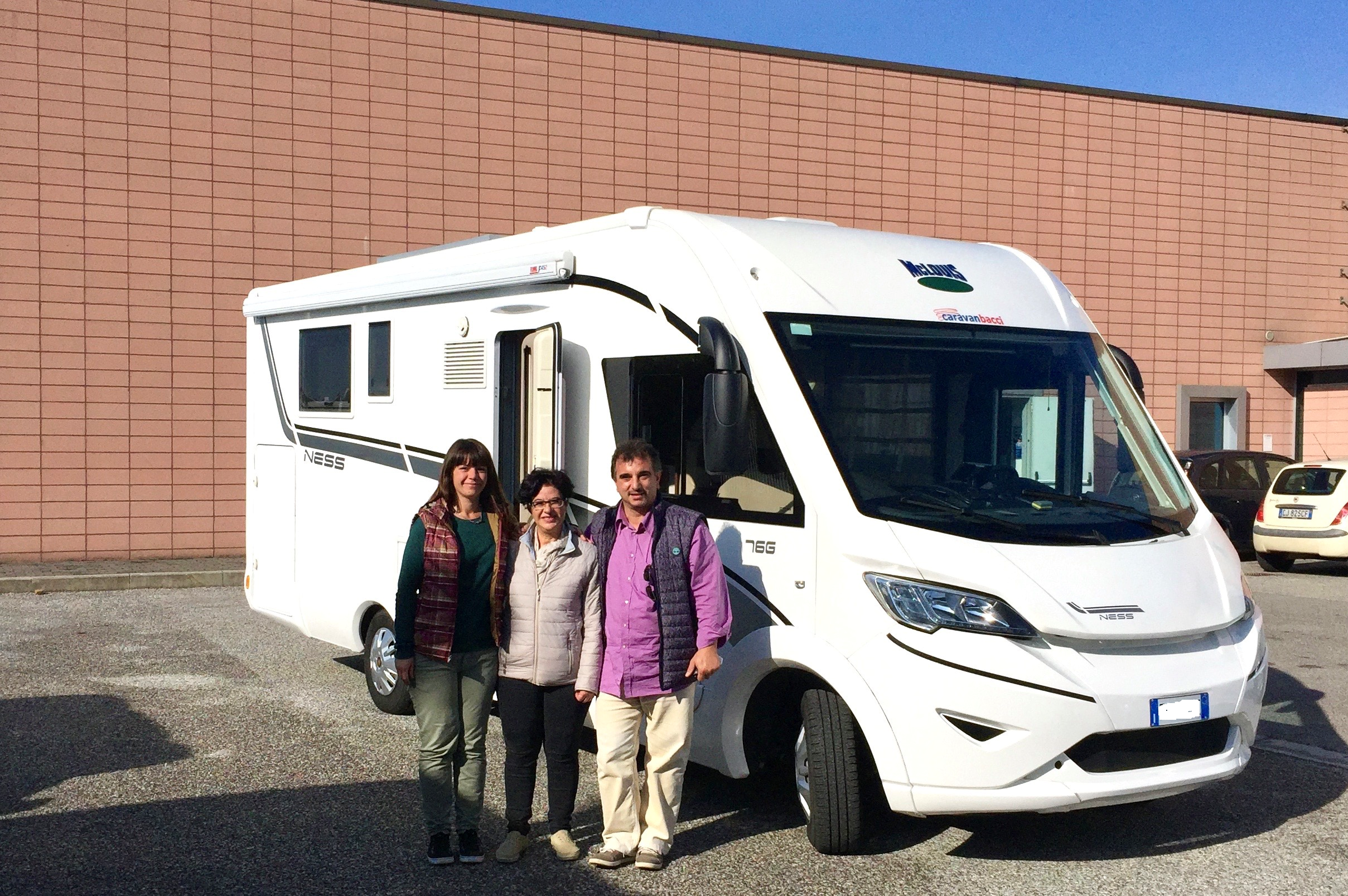 Consegna camper famiglia Spallina | Caravanbacci.com
