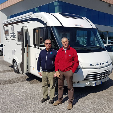 Consegna del camper Laika Ecovip 610 al Sig. Vincenzi