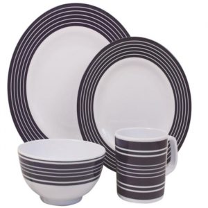 Set piatti Melammina Navi pinstripe caravanbacci