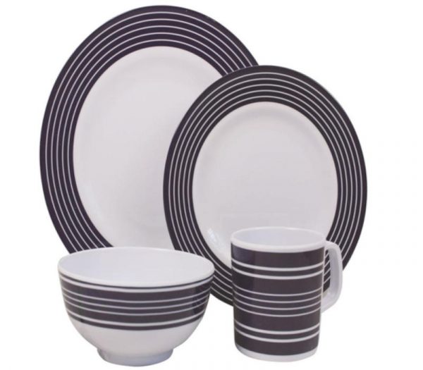 Set piatti Melammina Navi pinstripe caravanbacci