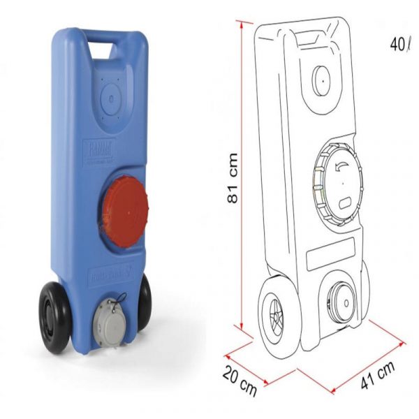 serbatoio portatile roll tank 40F caravanbacci