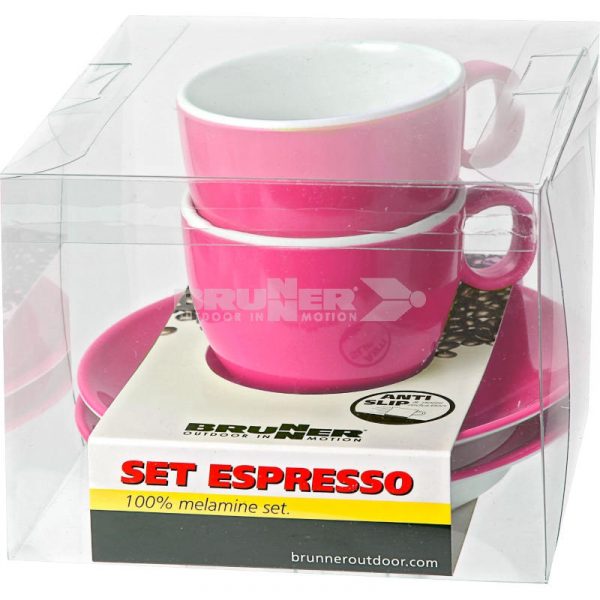 Set Espresso Melammina Rosa Spectrum - Caravanbacci