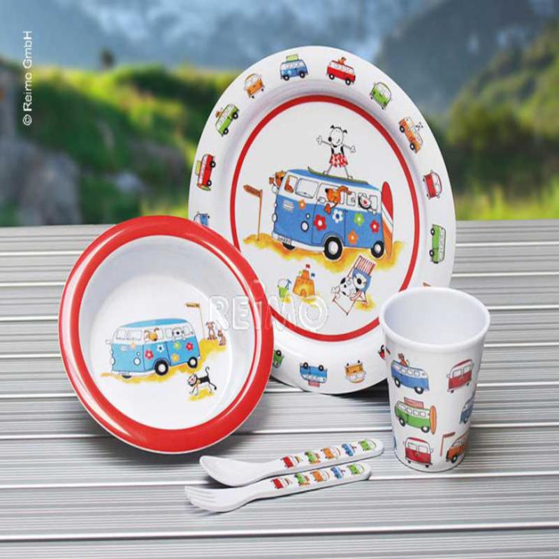 Piatti in melammina per bambini Harry&Friends - Caravanbacci