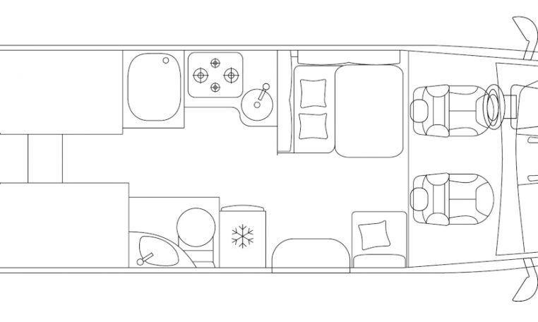 Piantina Kosmo 509L | Caravanbacci.com