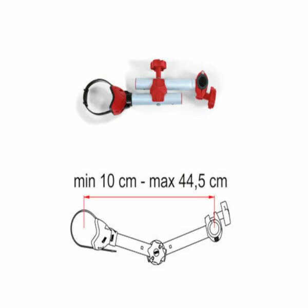 braccetto portabici bike block pro d1 caravanbacci