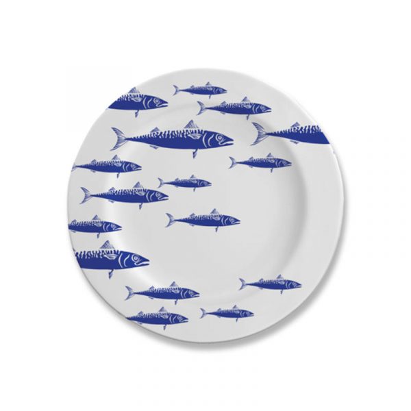 piatto piano blue fish caravanbacci