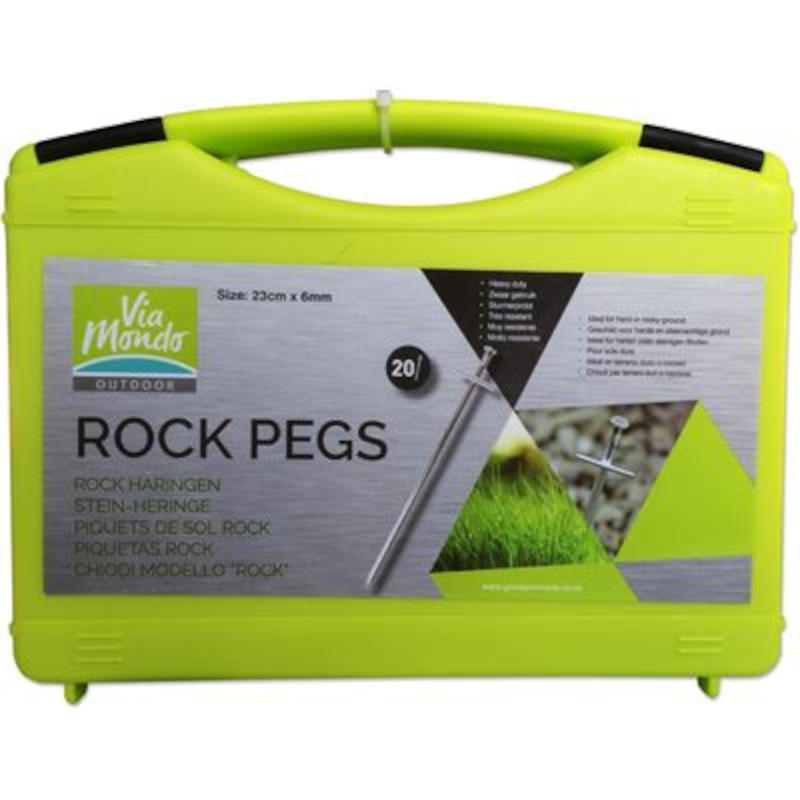Picchetti Wechsel Rock Peg Per Terreni Duri - 6 Pz In Alluminio Leggero Per Tenda Da Campeggio