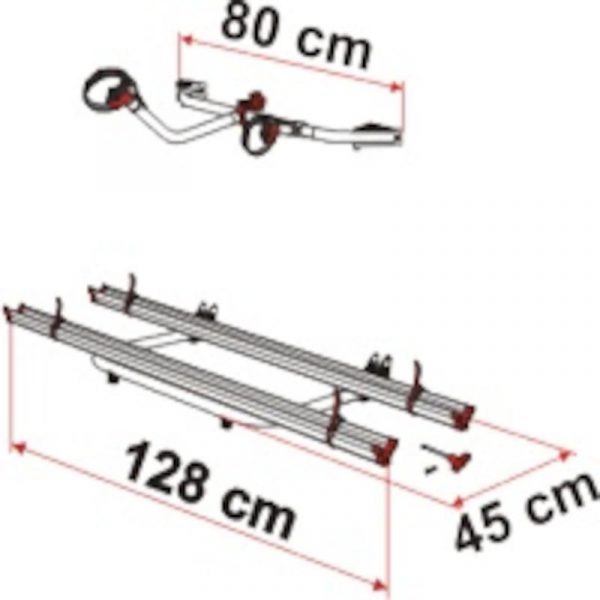 Portabici Fiamma Garage Standard Misure - Caravanbacci