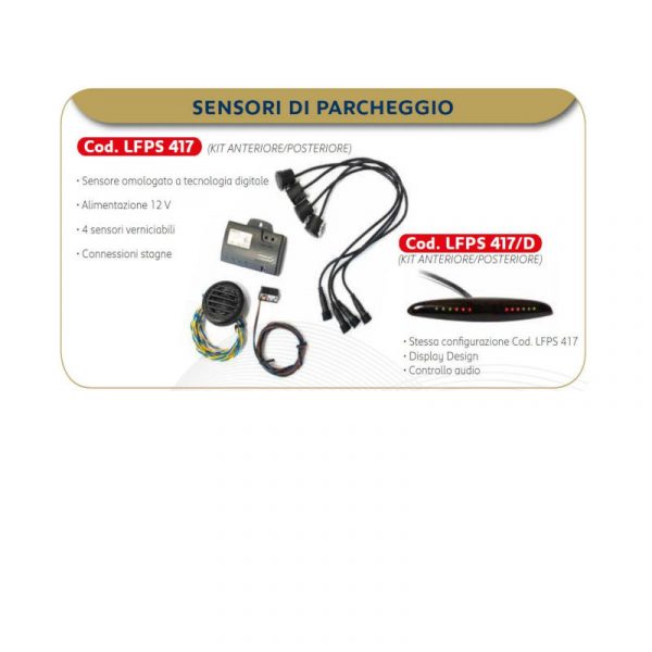 kit 4 sensori parcheggio LFPS417 caravanbacci