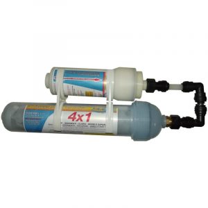 kit purificazione acqua filtro small+ filtro carboni attivi 4x1 caravanbacci