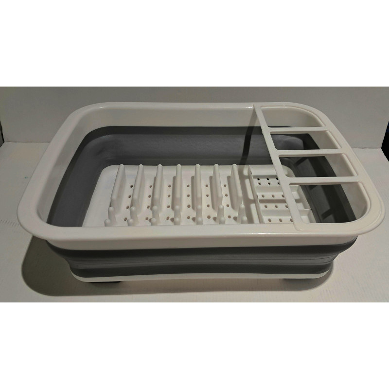 scolapiatti silicone e plastica dura collassabile