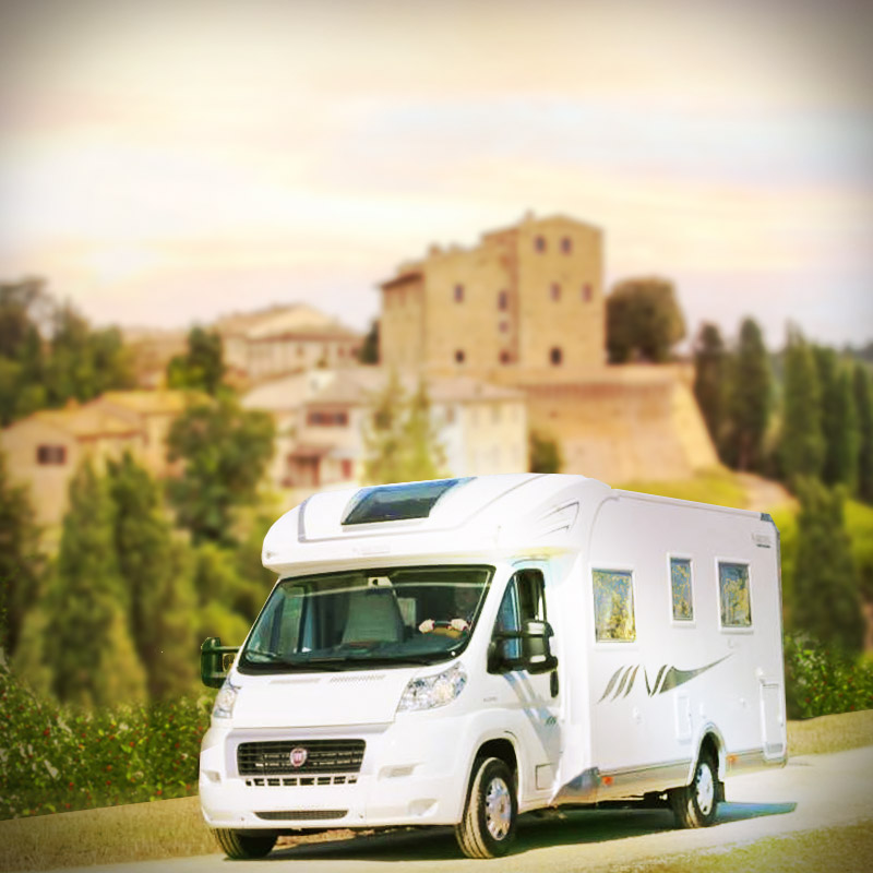 Castelfalfi in Camper