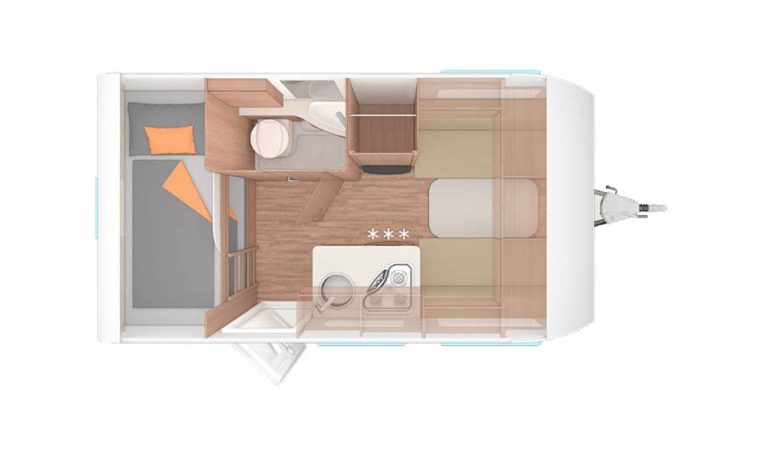 Piantina camper Caraone 400lk | Caravanbacci.com