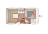 Piantina Camper Caraone450fu | Caravanbacci.com