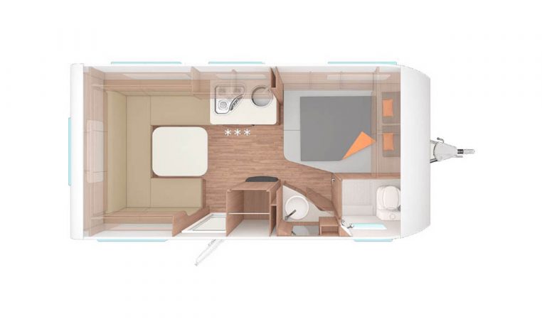 Piantina Camper Caraone450fu | Caravanbacci.com