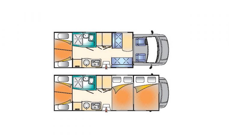 Piantina Camper Rimoreuropeong88 | Caravanbacci.com