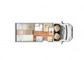 Piantina Camper Riviera85p | Caravanbacci.com