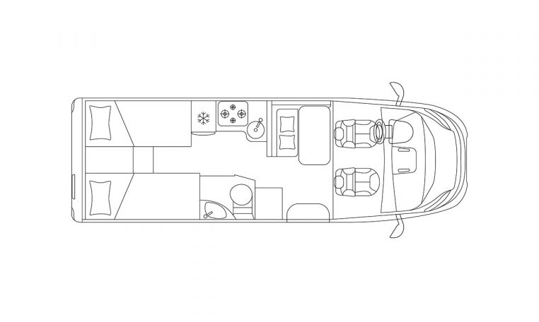 Piantina Camper Laika-kosmo209 | Caravanbacci.com