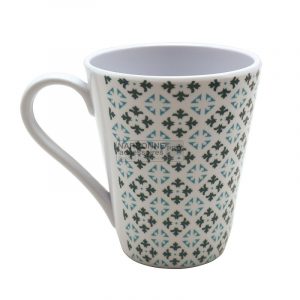 Tazza Mug in melammina azzurro/grigio