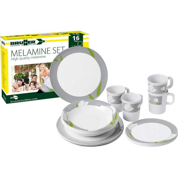 set piatti melamina tulip 16 pz caravanbacci