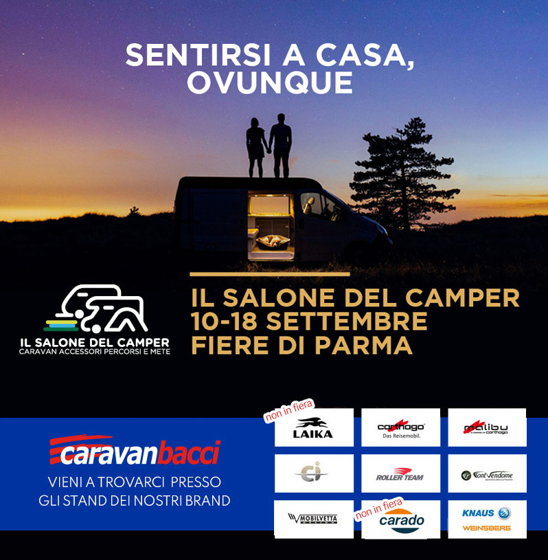 Caravanbacci al Salone del Camper di Parma 2022