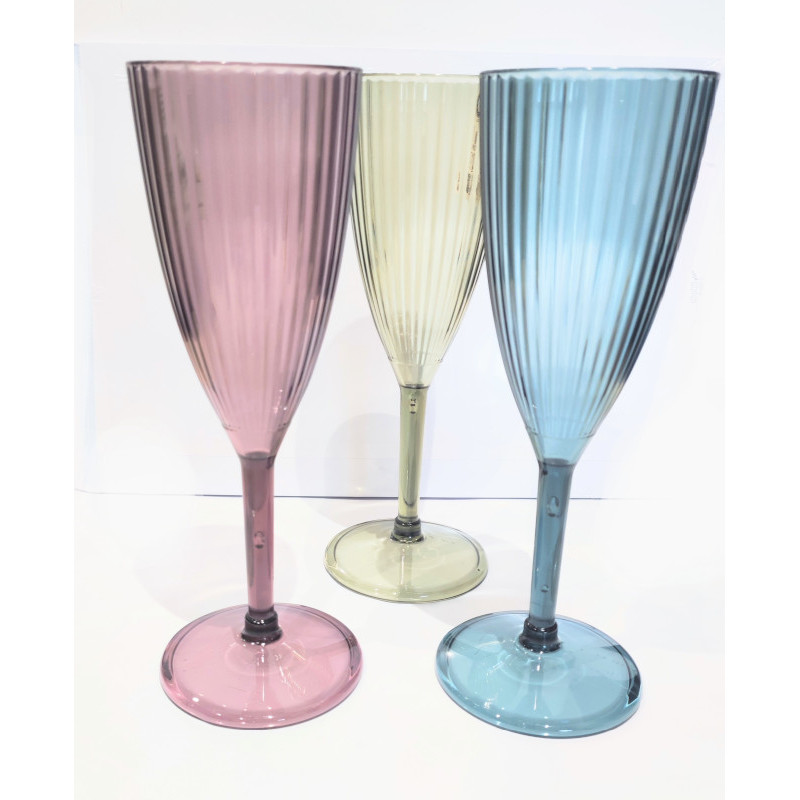 bicchieri prosecco plastica colorata caravanbacci