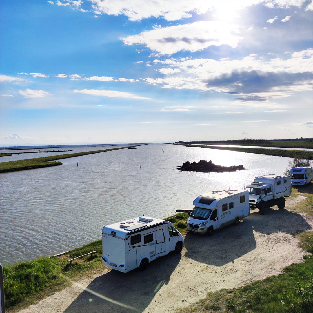 In camper sul Delta del Po