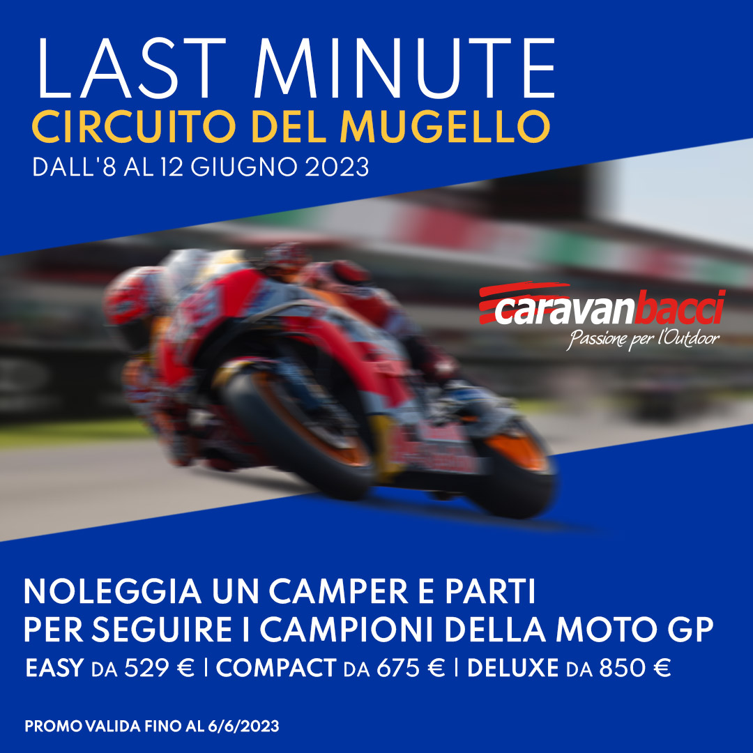 Vuoi andare a vedere il MotoGP e non hai prenotato? Con il camper sei ancora in tempo