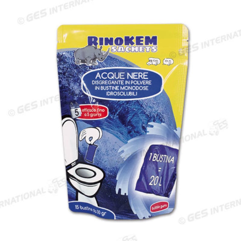 Bustine disgreganti per wc Rinokem Sachets - Caravanbacci