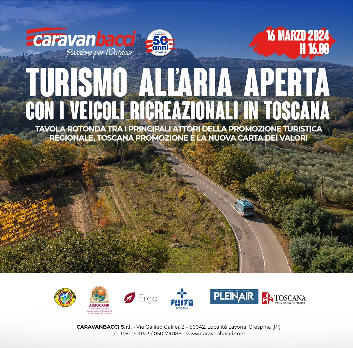 Convegno sul Turismo all'aria aperta con i veicoli ricreazionali in Toscana