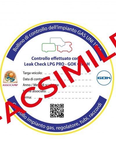 FACSIMILE Bollino Controllo Camper -versione social o sito FACSIMILE Bollino Controllo Camper -versione social o sito