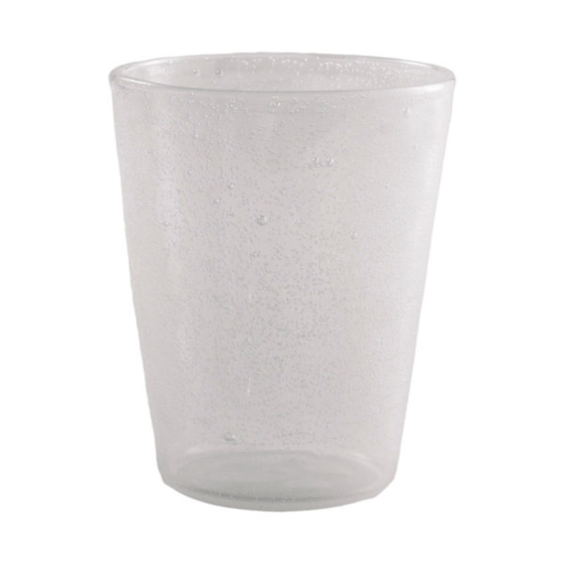elegante bicchiere da acqua con bollicine infrangibile, va in lavatrice caravanbacci