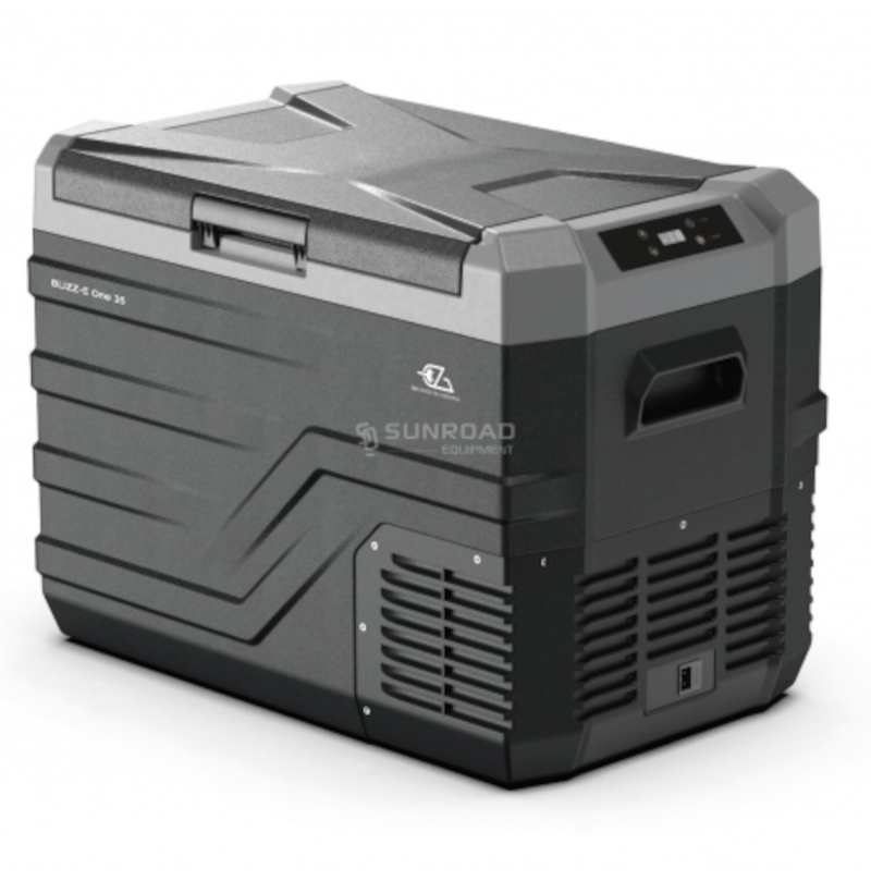 frigorifero portatile a compressore che garantisce temperatura, capacità 35 litri ,funzionamento 12v caravanbacci