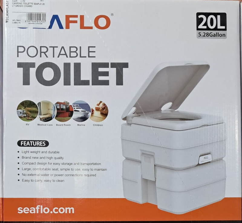 Toilette portatile 20 litri caravanbacci