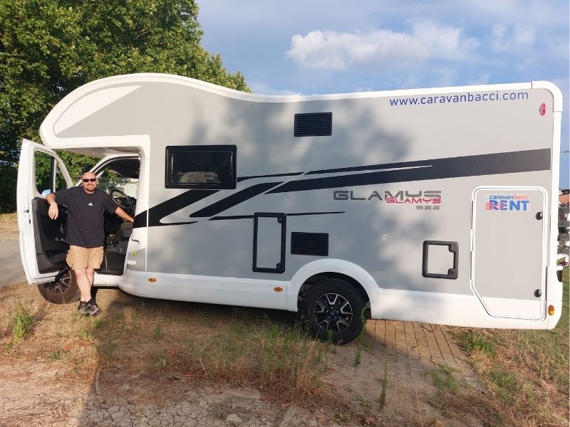 Il nostro cliente Gianmaria in viaggio con un nostro camper a noleggio