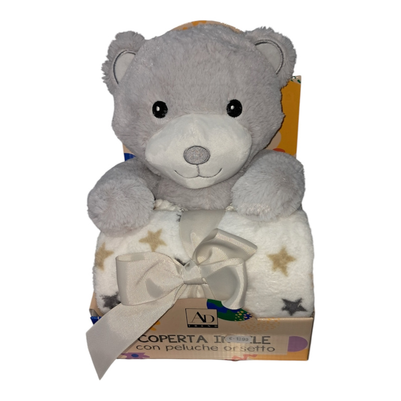 orsacchiotto con copertina pile regalo bambino caravanbacci orsacchiotto con copertina pile regalo bambino caravanbacci
