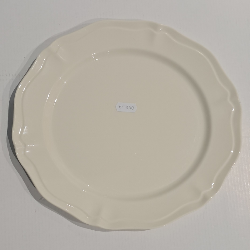 ELEGANTE PIATTO IN MELAMINA CREMA CARAVANBACCI